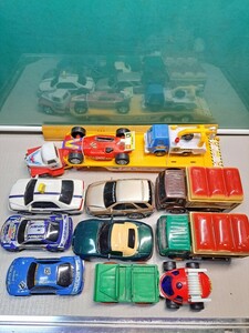 昭和レトロ　プラスチック　おもちゃ　車プルバック　その他　トレーラー　10台セット