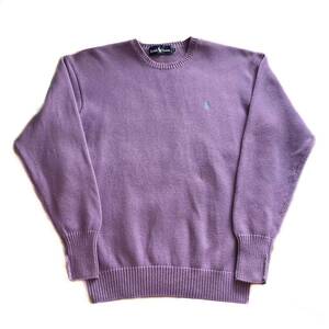 Polo Ralph Lauren Vintage Knit ラルフローレン ポロ ニット コットンニット ヴィンテージ ビンテージ スウェット セーター ラベンダー