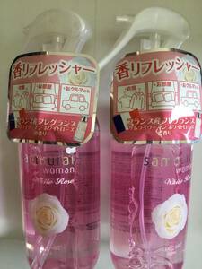 送料無料◆大容量【300ml ×２本】サムライウーマン ファブリックミスト ホワイトローズの香り 300ml◆衣類、シワ取り、部屋、車等に勧め♪