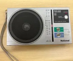 昭和レトロ ポータブルラジオ AM/FM RF-U50 ナショナル※稼動品