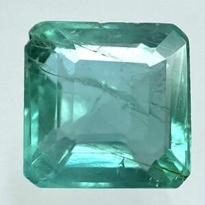 〔天然エメラルド0.689ct〕a約5.15×5.13mmソーティング付 ルース 裸石 宝石 ジュエリーjewerly emerald テDE0