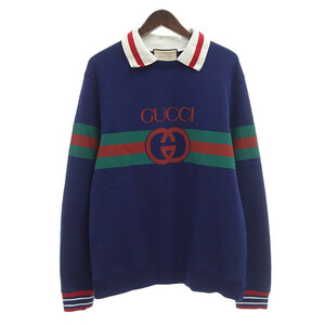 【特別価格】GUCCI 23AW インターロッキングG ウェブ ストライプ スウェット マルチカラー メンズM