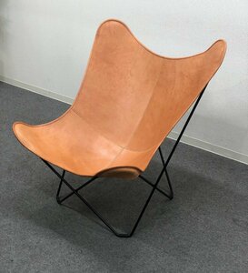 ■Cuero/クエロ■BKFチェア BUTTERFLY CHAIR/バタフライチェア ブラウン系 レザー★埼玉発送★