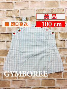 U_Top-108【美品】Gymboree/トップス/100cm/水色/スパンコール/ギンガムチェック/ノースリーブ/子供服/女の子/クリーニング済み/送料無料