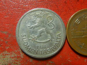外国・フィンランド／１マルッカ白銅貨（1974年）　240424