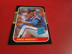 １９８７　DONRUSS　＃３６　GREG　MADDUX　　　RC　　ルーキカード