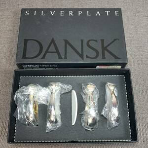 未開封 未使用品 DANSK ダンスク SILVERPLATE NAPKIN RINGS ナプキンリング 4個セット シルバー 1円スタート 