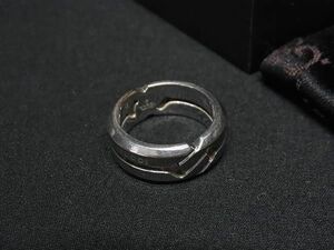 1円 ■美品■ GUCCI グッチ SV925 リング 指輪 アクセサリー 表記サイズ8 (約7号) レディース メンズ シルバー系 FC1701