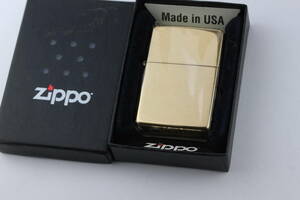 未使用品 ZIPPO ジッポー Gold plate 金メッキ 2014年 オイルライター