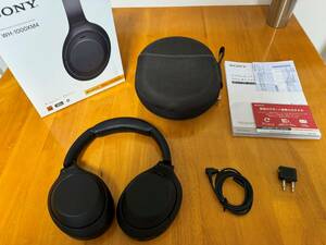 美品 SONY WH-1000XM4 イヤーパッド新品 ブラック ソニー ノイズキャンセリング