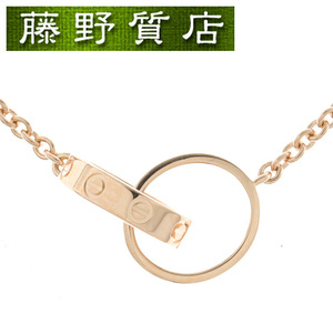 （美品）カルティエ CARTIER ベビーラブ ネックレス LOVE ネックレス K18 PG ピンクゴールド B7212300 8899