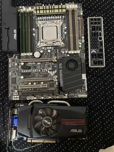 マザーボードCPU,GPU 3点セット　Core i7 3930K Sabertooth X79 GTX550ti メモリーおまけ