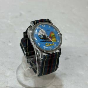 [K2940]希少 1円スタート！TIMEX タイメックス Calimero!モデル カリメロ クォーツ レトロ メンズ腕時計 
