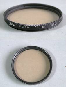 Kenko　(510)　 中古・レンズフィルター　52㎜　Cloud（A20）（曇天用、レンズ保護兼用、紫外線吸収）　東芝