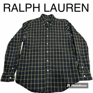 RALPH LAUREN ラルフローレン　チェック ボタンダウン 長袖シャツ メンズM 日本正規品