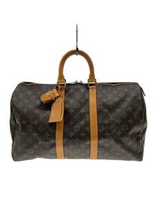 LOUIS VUITTON◆キーポル45_モノグラム・キャンバス_BRW/PVC/BRW