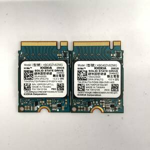 K60425152 KIOXIA NVMe 256GB SSD 2点 【中古動作品】