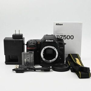 【新品級の極上美品/動作◎】Nikon デジタル一眼レフカメラ D7500 ボディ ブラック　ニコン