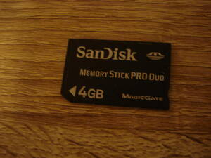 K★SanDisk メモリースティック PRO Duo 4GB ★送料84円　