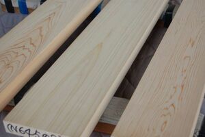 檜　東農檜と木曽桧（天然材）3本で6700円 角材 材木 木材 新品