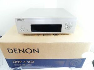 Denon ネットワークオーディオプレーヤー Wi-Fi/AirPlay/ハイレゾ プレミアムシルバー DNP-F109-SP 箱 取説 リモコン ケーブル付 きれい　m