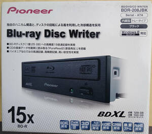 Pioneer　BD/DVD/CDライター　BDXL対応モデル　BDR-208JBK　新品　未使用