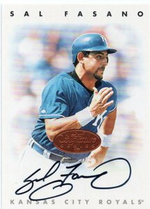 MLB 1996 LEAF SIGNATURE 　 SAL FASANO サル・ファザーノ 直筆サイン　　新品ミント状態品