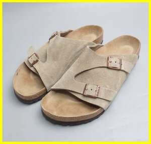 ★BIRKENSTOCK/ビルケンシュトック チューリッヒ サンダル 26cm/トープ/スエードレザー/フラットソール&1252200437