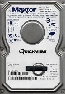 Maxtor QuickVIEW 6L160P0 160GB ATA/IDE 7200rpm