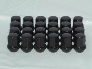 ブラックナット １７HEX ピッチ１．２５ 日産用 黒 ２４個セット 全長31mm 送料370円～ N-24