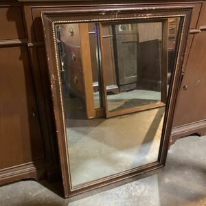 【22090602HT】U.S vintage/vintage mirror/米軍払い下げ/米軍放出品/アメリカ家具/ウォールミラー/壁掛け鏡 /壁掛けミラー/