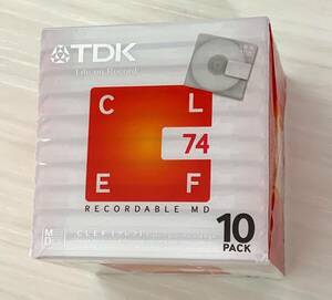 ★未開封品 美品★ TDK CLEF 74 ミニディスク MD 10枚セット 録音用ミニディスク