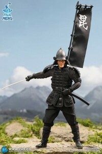 DID 戦国　サムライ　兵士　ブラック　1/12 アクションフィギュア　 XJ80017A　新品未開封　（検　COOMODEL Damtoys