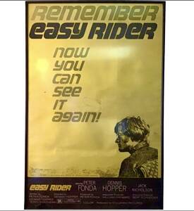 激レア オリジナル 1972 Easy Rider 非売品 劇場版 巨大 ポスター イジーライダー ピーター フォンダ デニス ホッパー ジャック ニコルソン