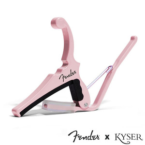 Kyser X Fenderエレキギター用 Classic Color QUICK-CHANGE ELECTRIC CAPO KGEFSPA Shell Pink【カイザー カポ】