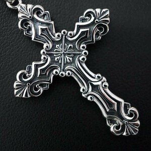 シルバー silver925 ペンダント ネックレス 十字架 クロス トライバル 銀925 k0158