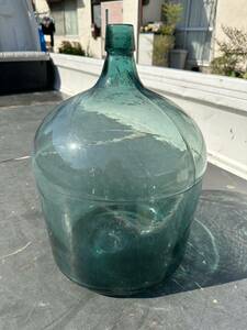 古い　ガラス瓶 大型　デミジョンボトル ガラスボトル　昭和レトロ 古道具 インテリア アンティーク ボトル 大きなガラス瓶　その他