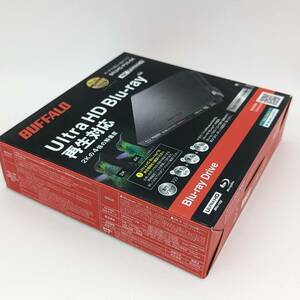 美品 新古品 バッファロー BUFFALO BRUHD-PU3-BK 【Ultra HD Blu-ray対応】 ブルーレイドライブ USB3.0 ブラック-523