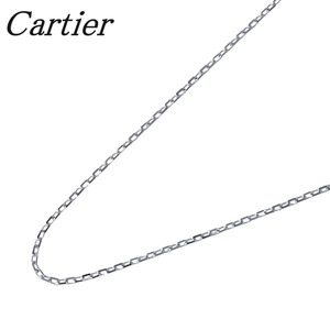 カルティエ チェーン ネックレス 46cm 750WG 新品仕上げ済 Cartier【16687】