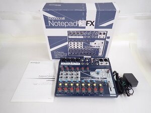 Soundcraft サウンドクラフト Notepad-12FX 12ch アナログミキサー 説明書/元箱付 ∴ 6D62E-1