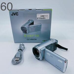 5D004 JVC ジェーブイシー Everio エブリオ GZ-HM438 ハンディカメラ 保証書/元箱付 動画撮影のみ動作確認済み