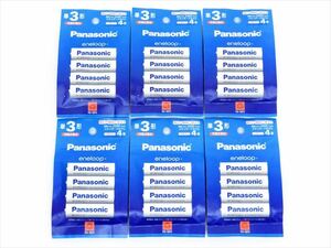 ◆◇[未開封品] Panasonic パナソニック エネループ 単3形 4本パック スタンダードモデル 6点セット(計24本) BK-3MCD/4H 充電式電池◇◆