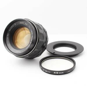 PENTAX ペンタックス Super-Takumar 55mm F1.8　日本製　オールドレンズ　EOSにつけるマウンター付き