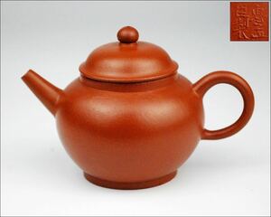 時代 煎茶道具 唐物 恵孟臣製 朱泥 急須 中国古玩 