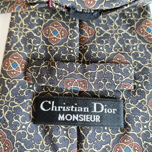 Christian Dior(クリスチャンディオール)黒棘ネクタイ