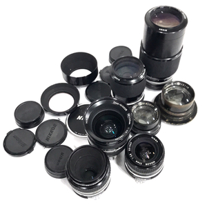 1円 Nikon NIKKOR 24mm 1:2.8/ZOOM-NIKKOR 28-45mm 1:4.5/Micro-NIKKOR 55mm1:3.5 等 含む カメラ レンズ まとめ