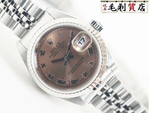 ロレックス ROLEX デイトジャスト 79174 ピンクローマン ステンレス P番 自動巻き レディース 【中古】 時計