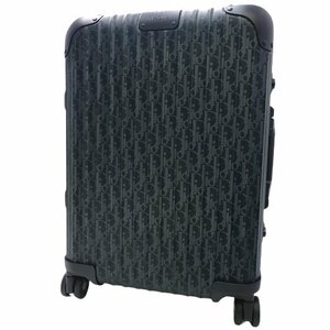 リモワ DIOR × RIMOWA キャリーケース 33L オブリーク トラベルバッグ スーツケース アルミ ブラック 40802059048【アラモード】【SALE】