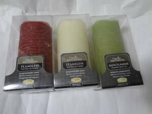 フレイムス キャンドル ３本セット 3種類の香り 展示品　