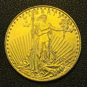 金貨　古銭　アメリカ　1910年　歩く自由の女神　リバティ　イーグル　平和　権力　大型　コイン　硬貨　記念幣